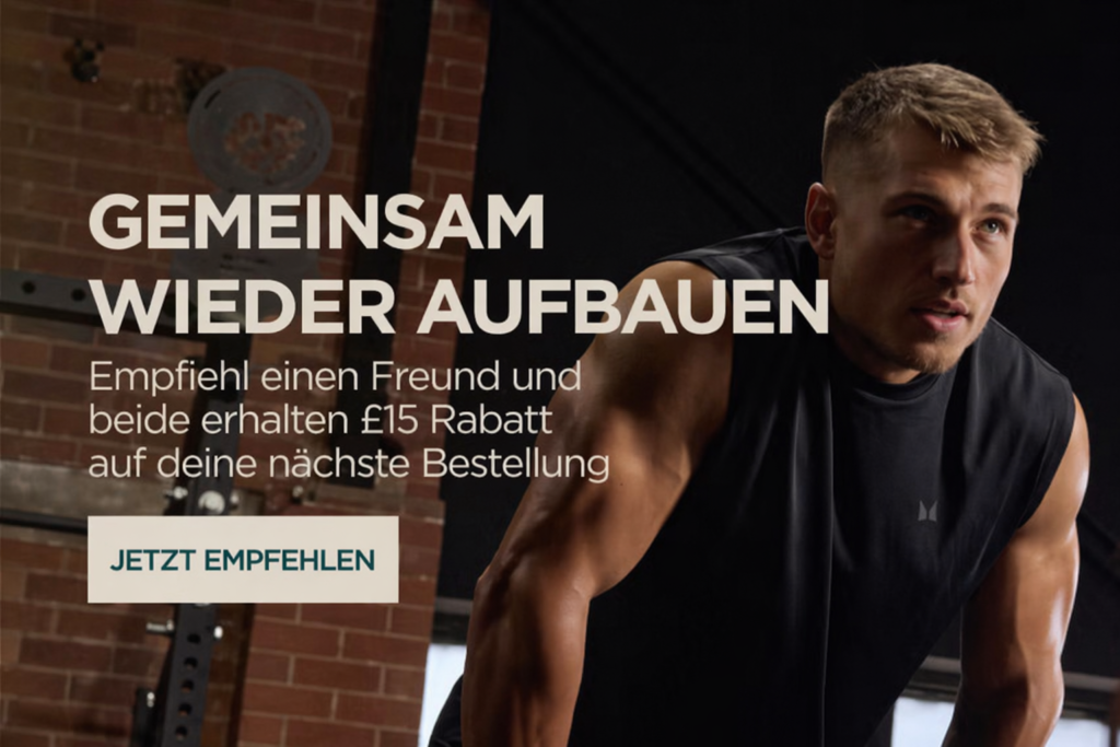Erhalte £15 Rabatt auf essentielle MyProtein Produkte